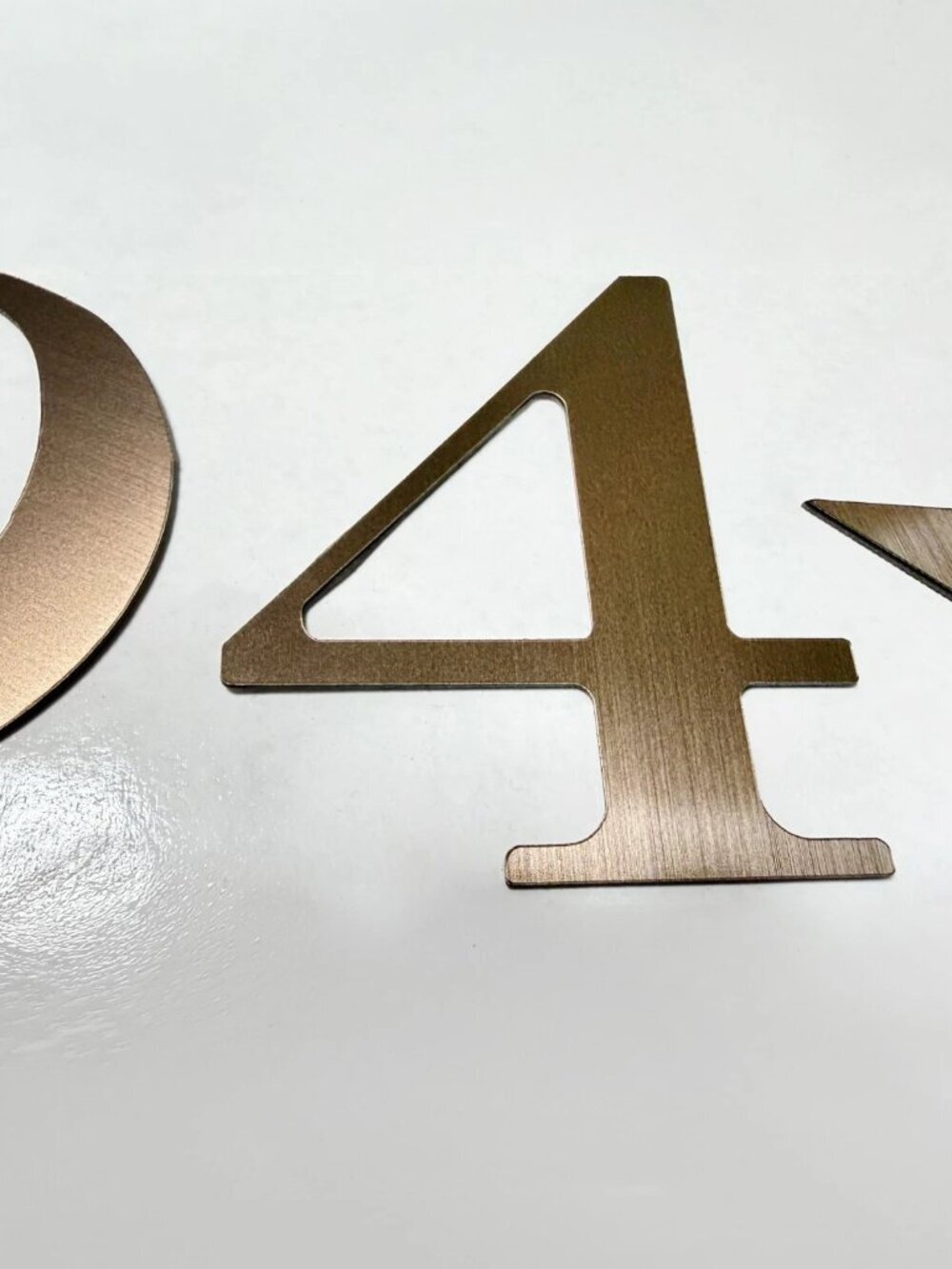BRUSHED COPPER Raised Plastic 1794 Letters Inserts for Toyota Tundra Tailgate - Picture 2 of 16